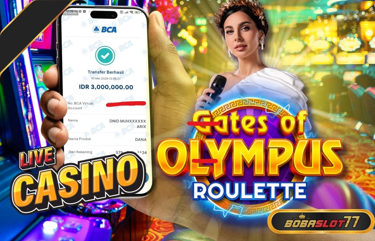 Selamat kepada user id : axxx112233 Rp 3.000.000 di Game GATES OF OLYMPUS ROULETTE LIVE CASINO Cair Gk Sampe 1 Menit! Menang Mudah di Bobaslot77
