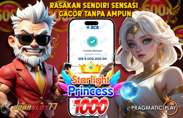 Selamat kepada user id : sem****p3 Wede Rp 9.000.000 di Game STARLIGHT PRINCESS 1000 PRAGMATIC PLAY Cair Gk Sampe 1 Menit! Menang Mudah di Bobaslot77