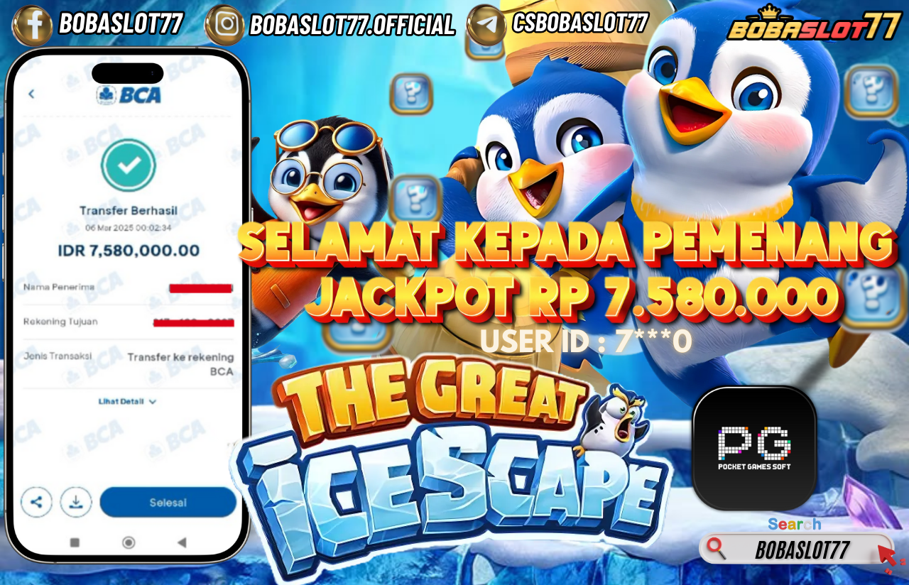Wede Rp 7.580.000 Cair Gk Sampe 1 Menit! Menang Mudah di Bobaslot77