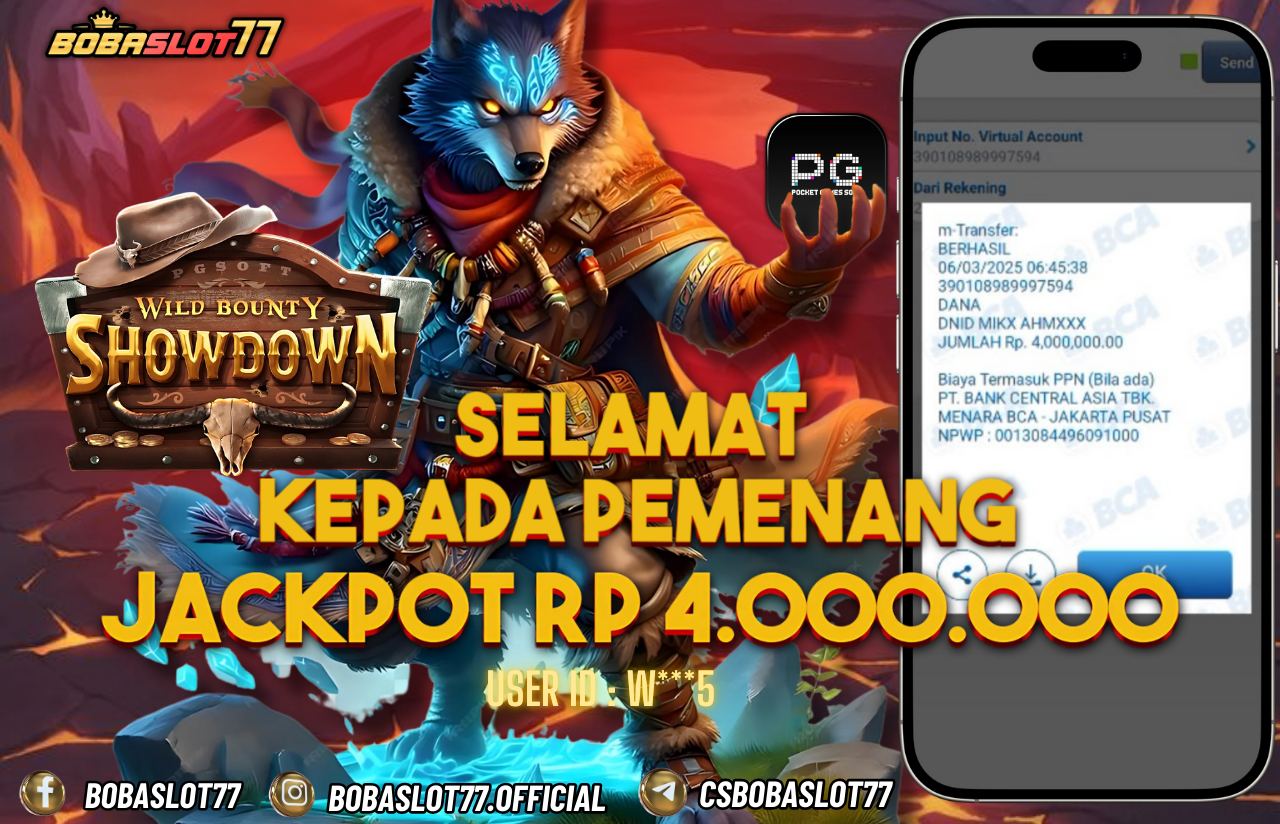 Wede Rp 4.000.000 Cair Gk Sampe 1 Menit! Menang Mudah di Bobaslot77
