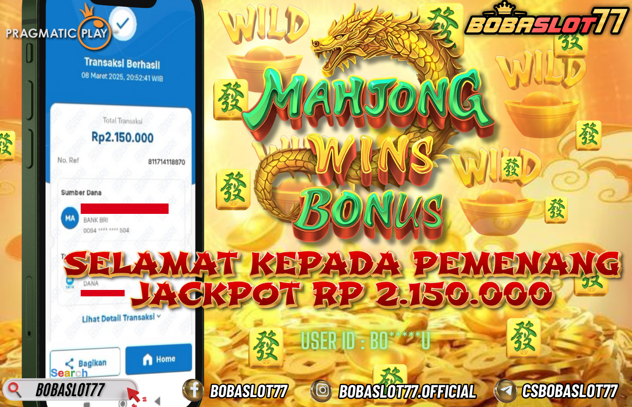 Wede Rp 2.150.000 Cair Gk Sampe 1 Menit! Menang Mudah di Bobaslot77