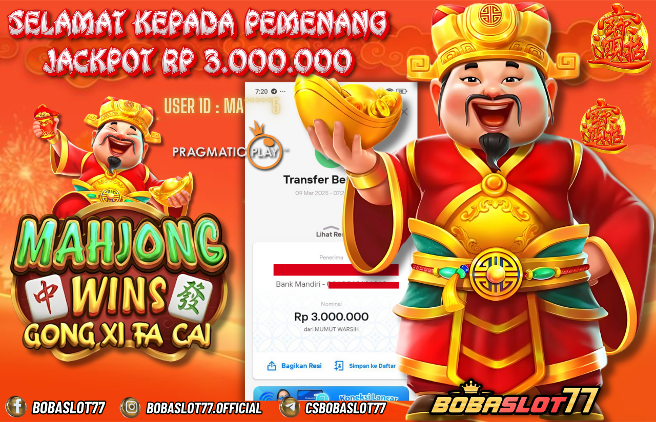 Wede Rp 3.000.000 Cair Gk Sampe 1 Menit! Menang Mudah di Bobaslot77