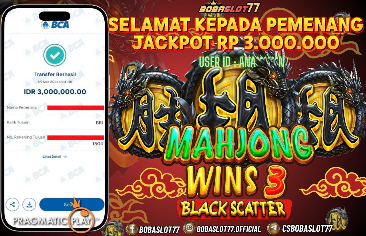 Wede Rp 3.000.000 Cair Gk Sampe 1 Menit! Menang Mudah di Bobaslot77