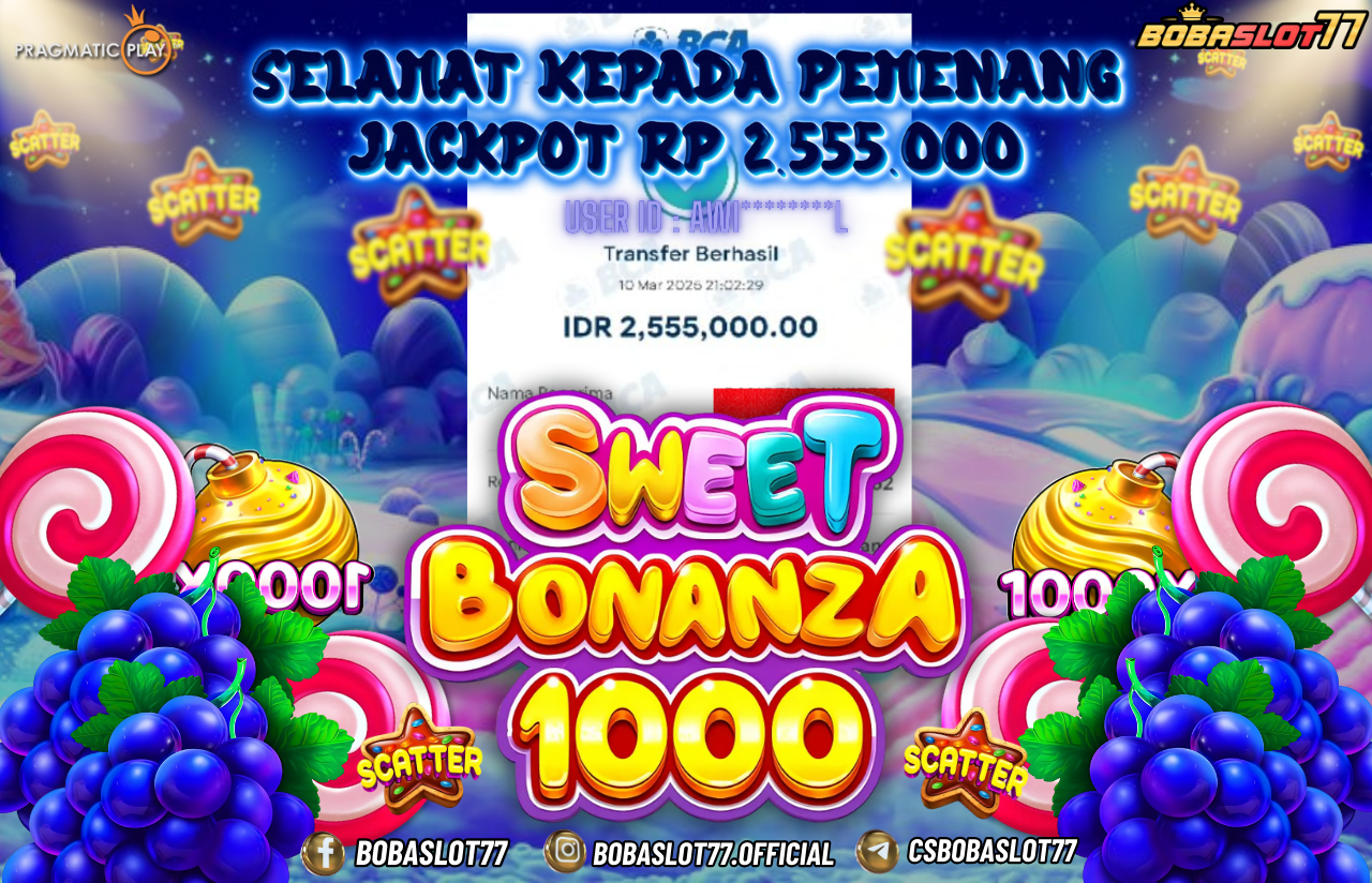 Wede Rp 2.555.000 Cair Gk Sampe 1 Menit! Menang Mudah di Bobaslot77
