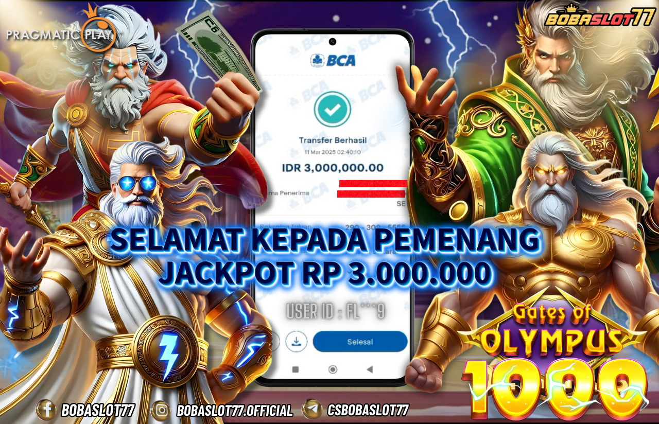 Wede Rp 3.000.000 Cair Gk Sampe 1 Menit! Menang Mudah di Bobaslot77