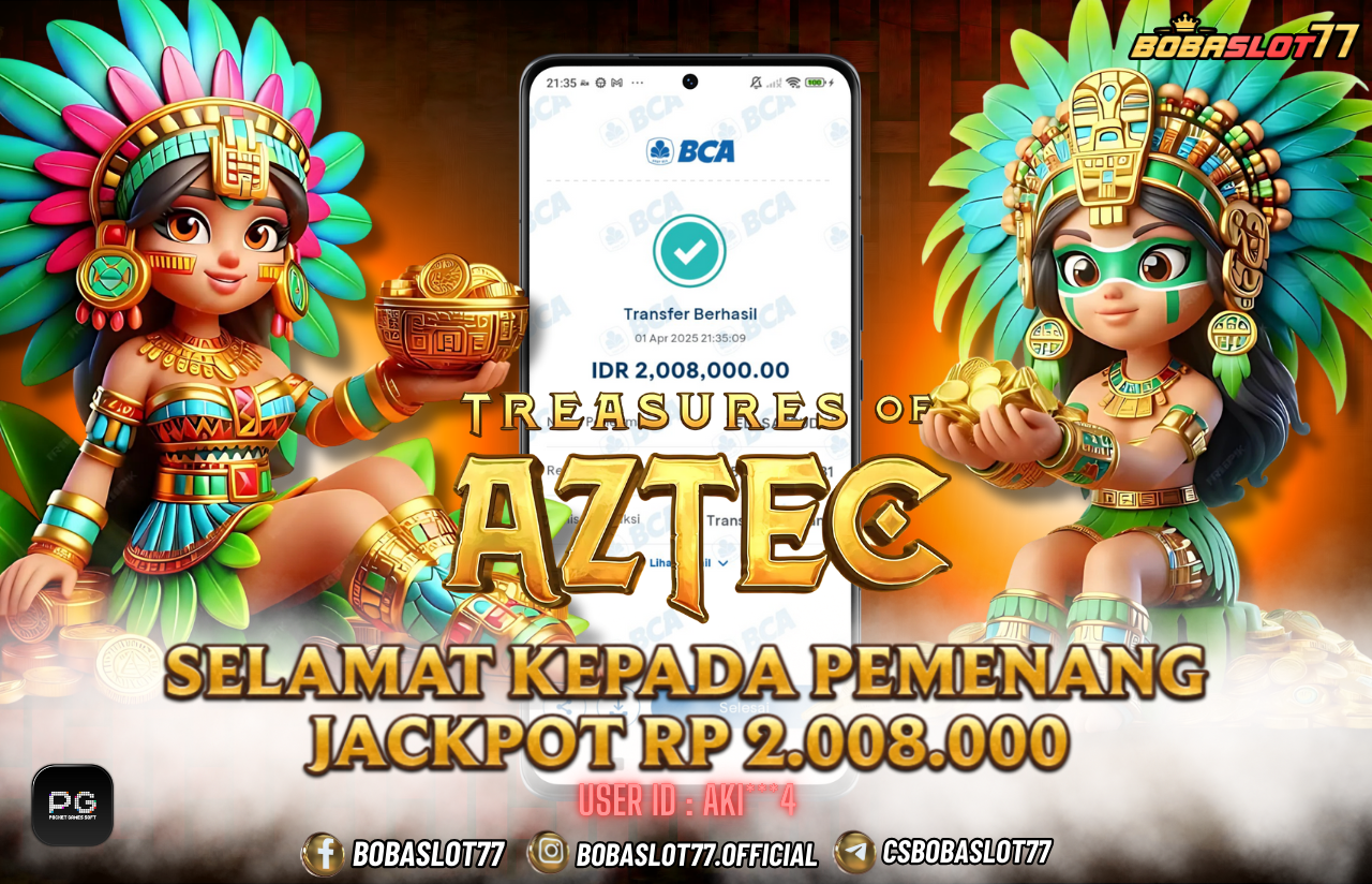Selamat kepada id : Aki***4 Wede Rp 2.008.000 di Game TREASURES OF AZTEC 
